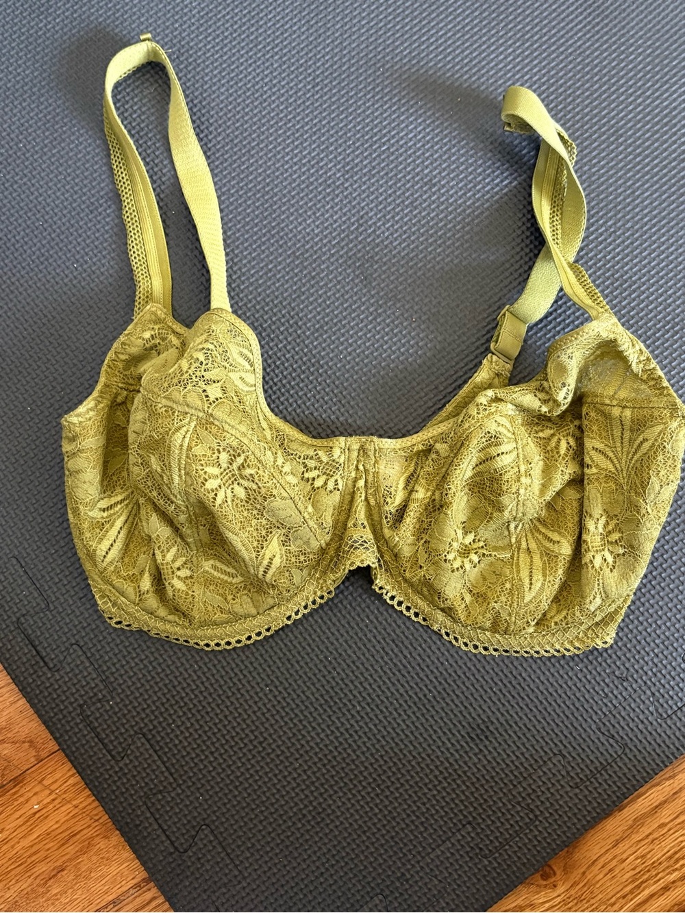 Simone Perele Vertige Full Cup Bra in Mangrove Green Size 32G